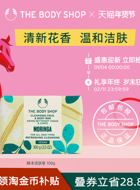 【官方正品】TheBodyShop美体小铺 辣木洁肤皂100g 美体深度清洁