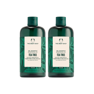 【官方正品】TheBodyShop美体小铺茶树洗发水400ml*2蓬松控油