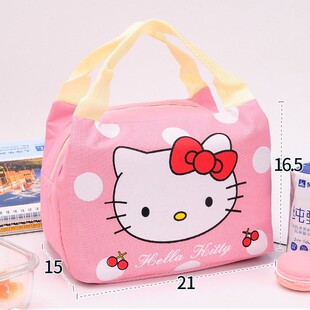 饭盒袋子可爱儿童手提便当包收纳帆布小学生午餐盒餐具简约便携秋