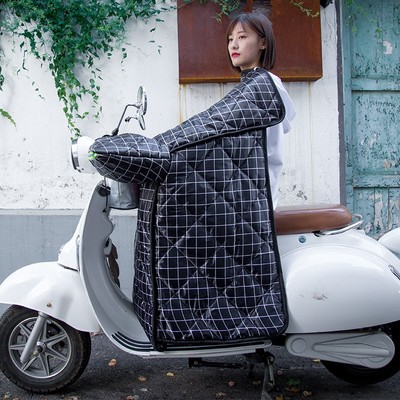 电动车双面防水挡风被冬季加绒