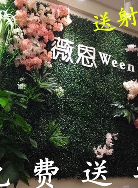 绿植墙仿真植物墙装饰塑料假草坪背景花墙面绿色壁挂室内草皮门头