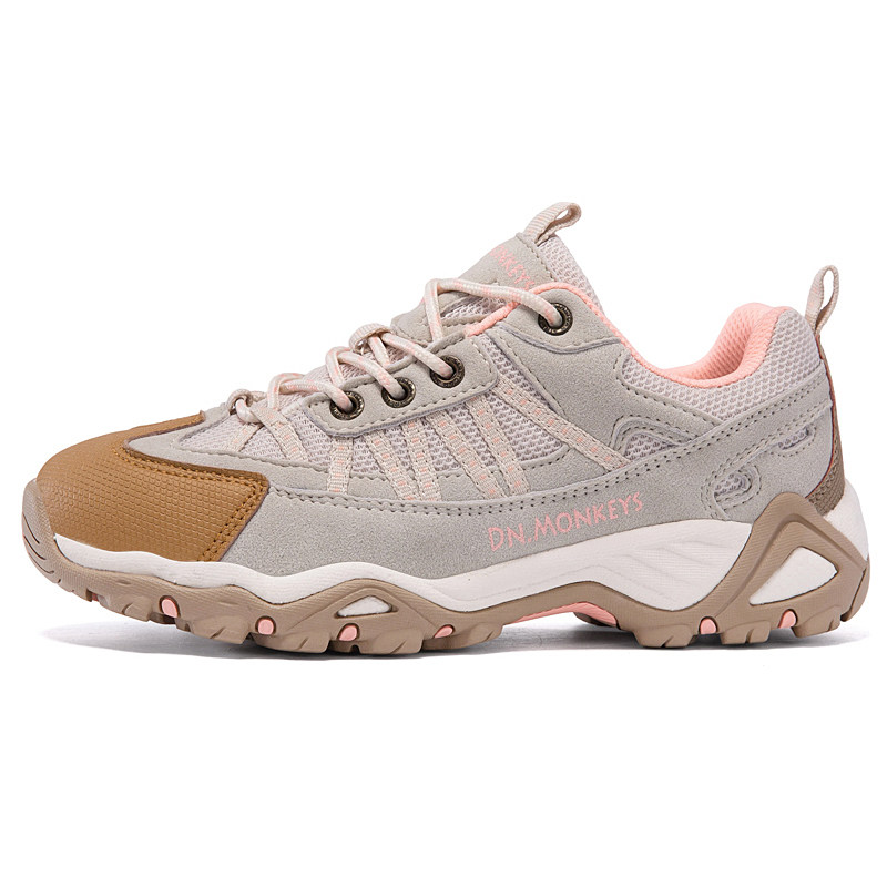 Dn.Monkeys户外运动登山鞋女生徒步鞋春秋透气防滑耐磨软底情侣鞋