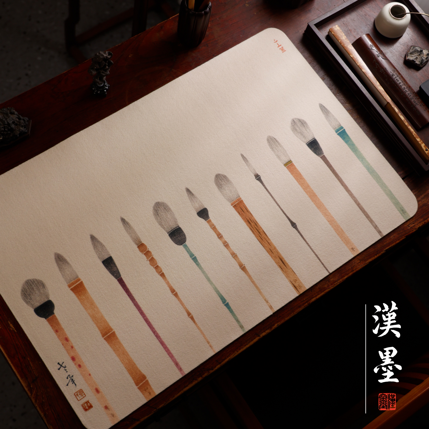 毕立伟书画毛毡 彩绘