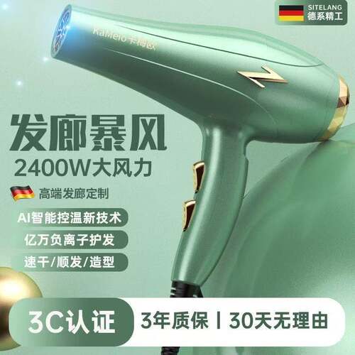发廊专用电吹风机理发店大功率家用护发速干三插头冷热电风筒