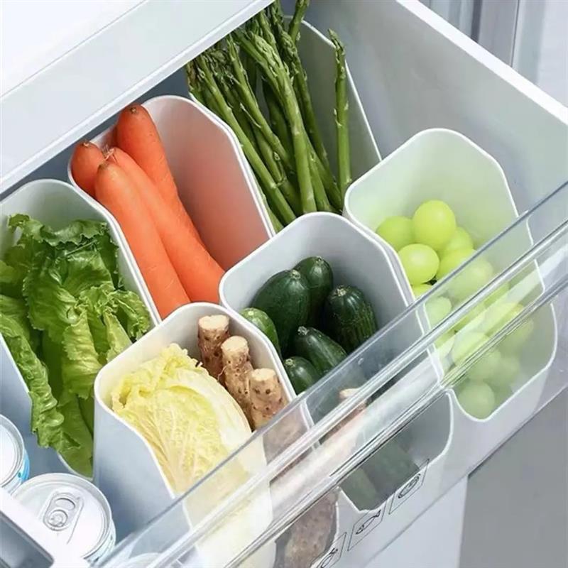 Refrigerator Organizer Bins Fridge Food Sort Storage Box Tra