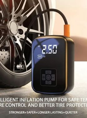 1pc Wireless Car Air Compressor Air Pump Electric Tire Infla