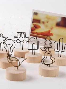 Note photo card Business card clip message ornaments留言夹子