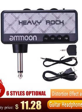 ammoon Electric Guitar Amplifier Amp Mini Headphone Amp Buil