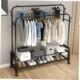 clothes simple rack pole Hanging bedroom one hanger drying