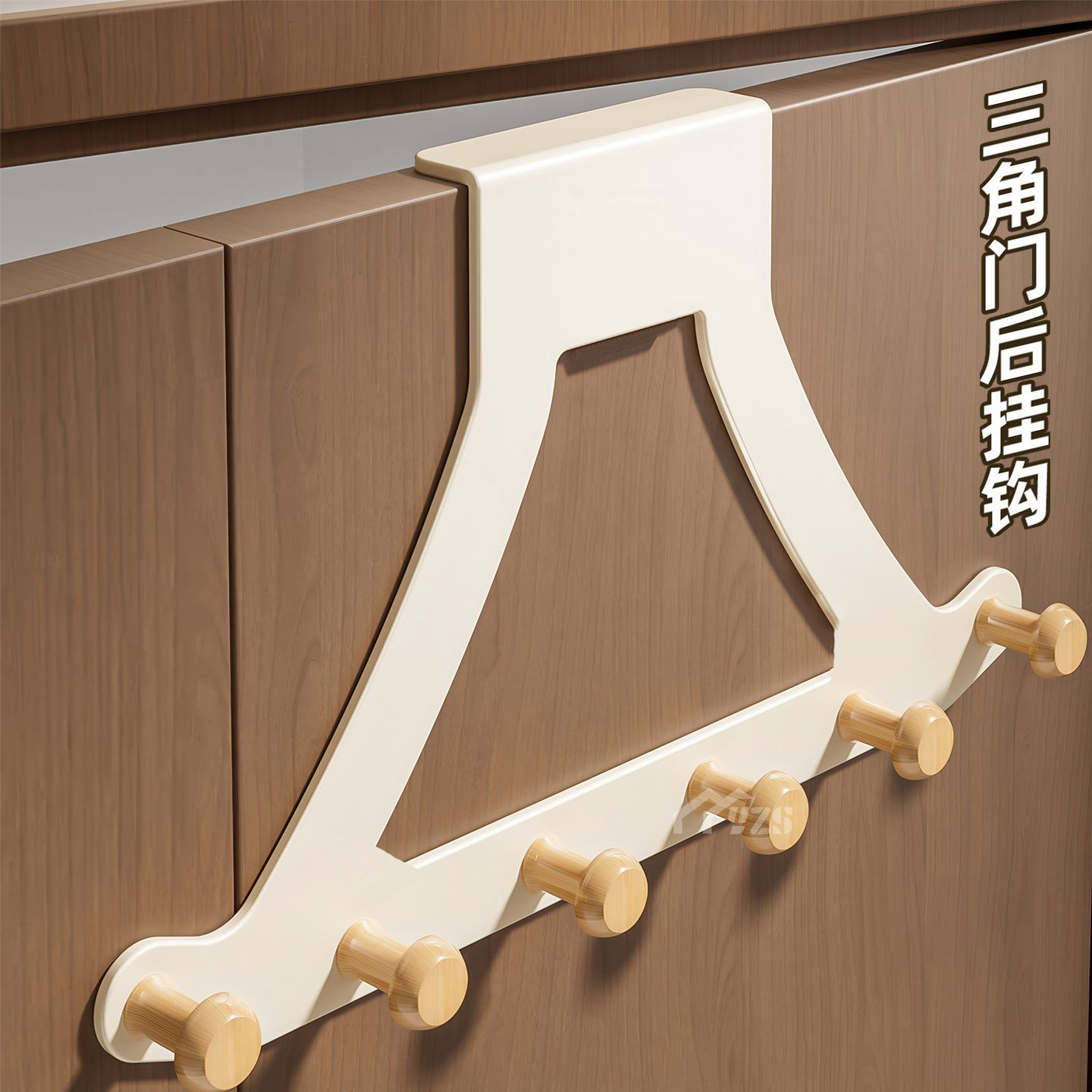 门后挂钩挂衣架卧室门上衣服收纳神器免打孔房门背后挂衣钩置物架