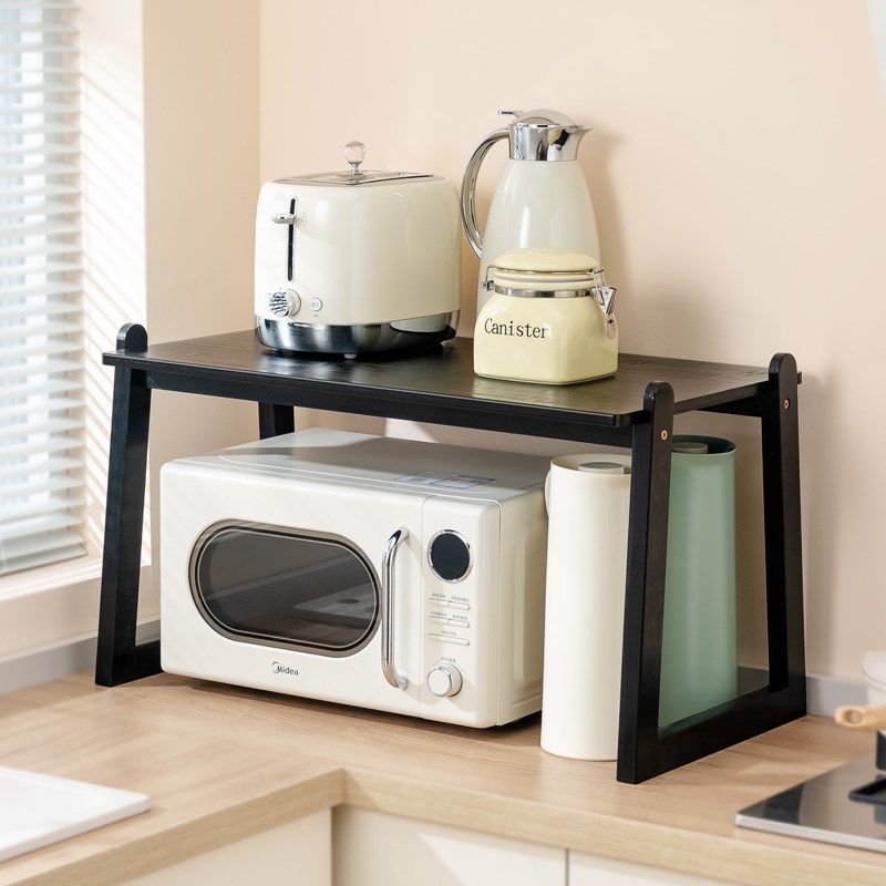 厨房微波炉置物架家用烤箱架子台面桌面咖啡M机电饭煲收纳架子实