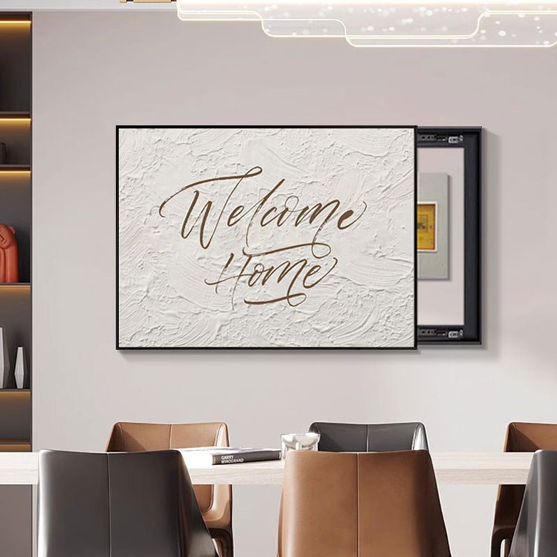 电表箱装饰画免打孔现代简约配电B箱遮挡盖板电闸盒总开关遮丑挂