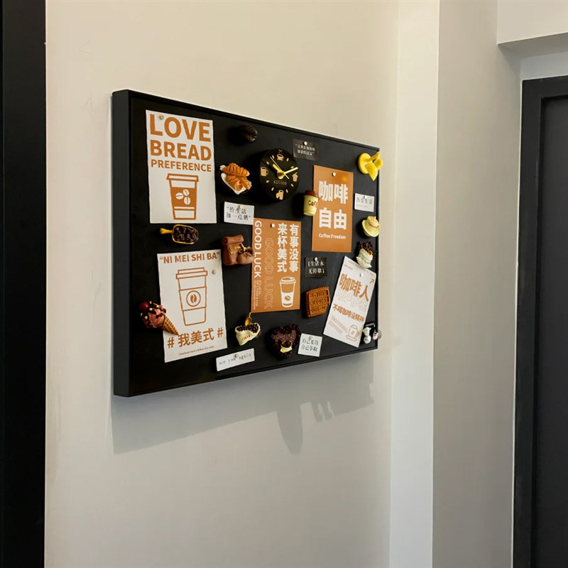 电表箱装饰画可吸黑板画咖啡冰箱贴电H源开关遮丑神器咖啡馆现代