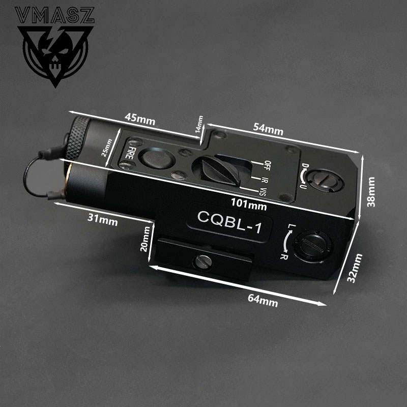 威迈斯 CQBL金属镭射指示器红绿激光IR侧面配M6O00/M300手电双控