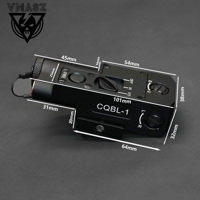 威迈斯 CQBL金属镭射指示器红绿激光IR侧面配M6O00/M300手电双控