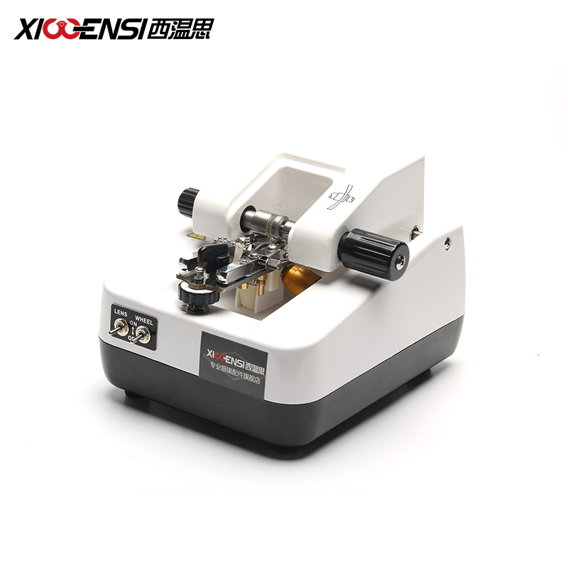 眼镜店设备西温思半框q镜片开槽机拉丝机不锈钢眼镜片车沟机加工