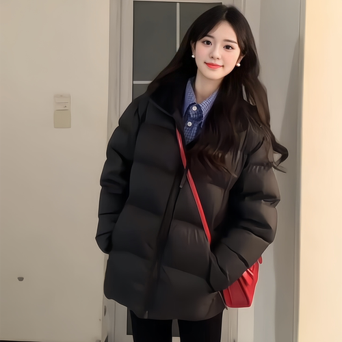 韩系百搭男女情侣短款羽绒棉袄潮