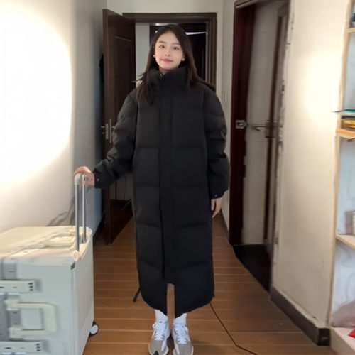 晶煊中长款黑色中戏棉服送运费险