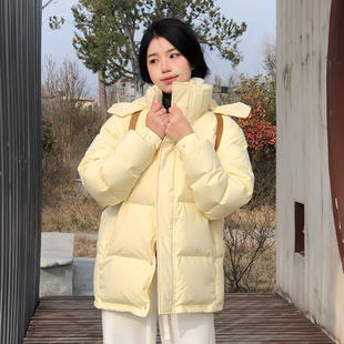 超好看洋气独特别致连帽羽绒棉袄女冬2025年新款 小个子奶呼呼棉服