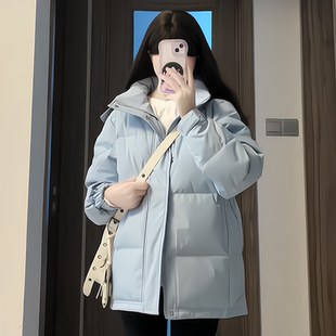 超好看连帽短款 宽松小个子洋气棉服棉衣 羽绒棉袄女加厚2025年新款