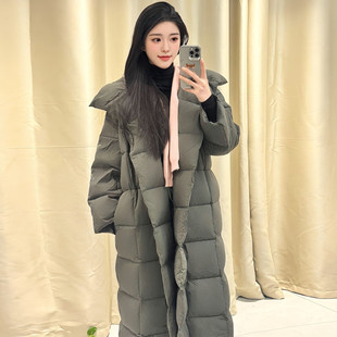 韩国高级感长款 过膝立领羽绒棉袄女冬2025年巨好看超火洋气棉服潮