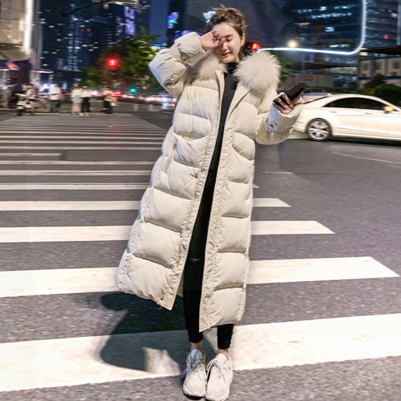 中长款过膝羽绒棉服棉