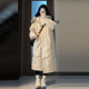 2025年新款 韩系冬装 大毛领连帽羽绒棉袄女长款 宽松百搭棉衣棉服潮