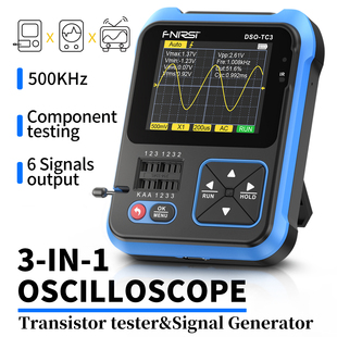 FNIRSI DSO-TC3 oscillocsope&Transister Tester&Signal Generat