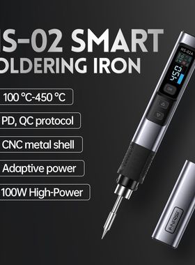 FNIRSI HS-02 Smart Electric Soldering Iron 100W Adjustable