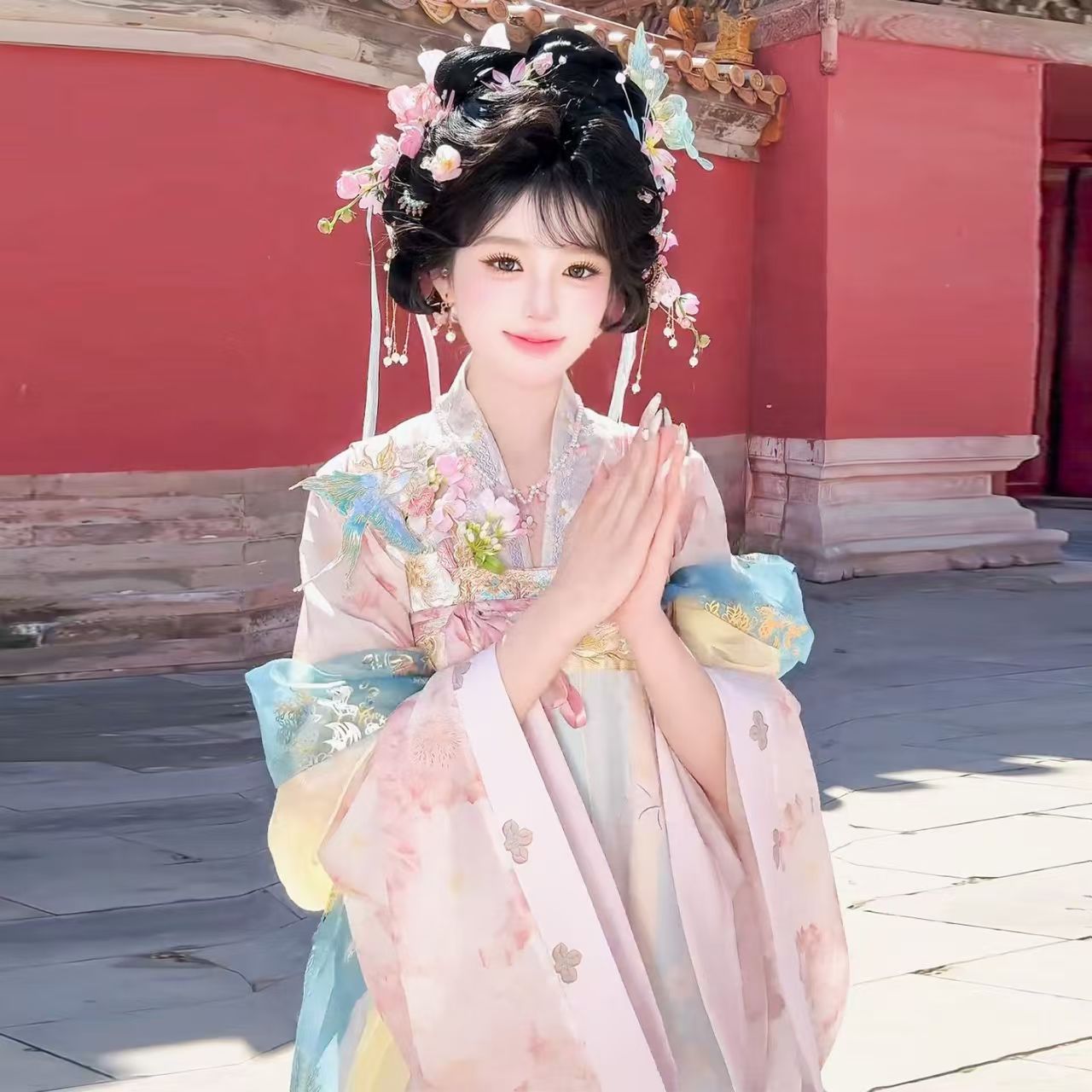 昭樱唐制齐胸襦裙重工刺绣汉服