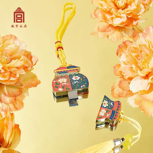 故宫文具文创花韵合欢U盘