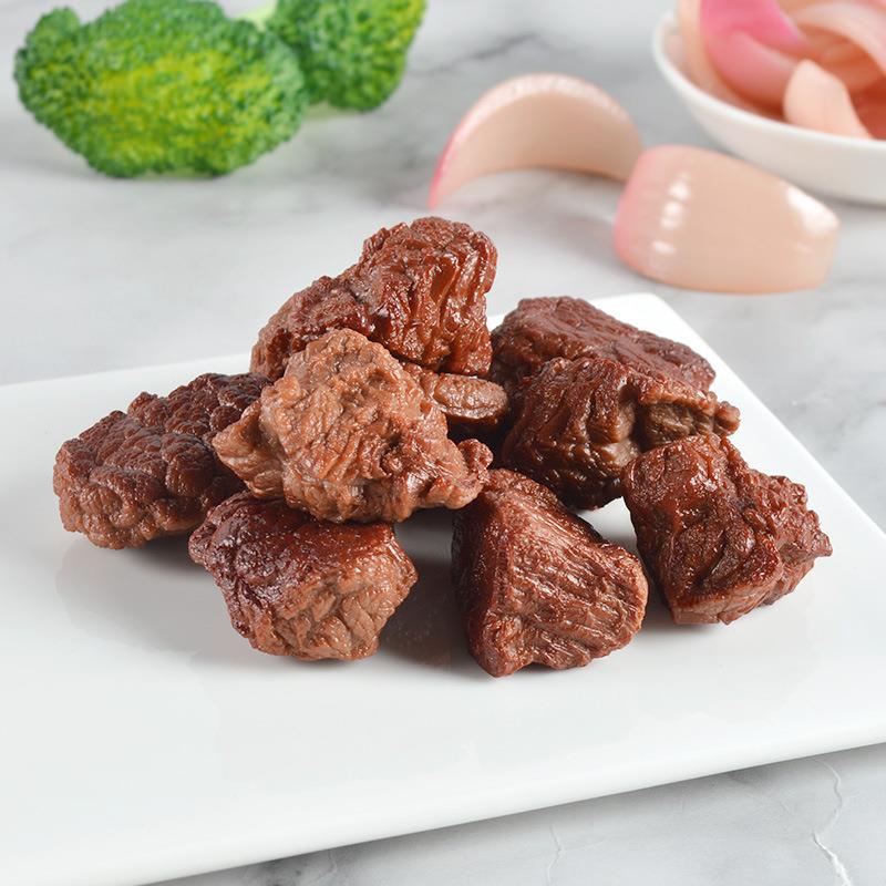 价！仿真红烧牛肉块食物模型仿真肉类食玩挂件过家家玩具