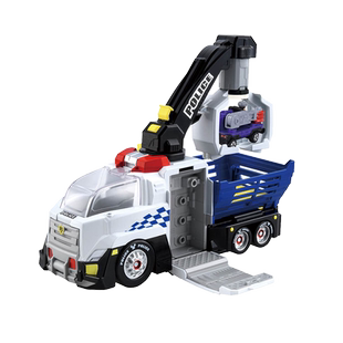 TOMY多美卡合金车模迪士尼DS系列米奇警车摩托车运输车男孩玩具