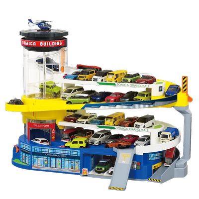 TOMY多美卡变形小汽车大楼停车场