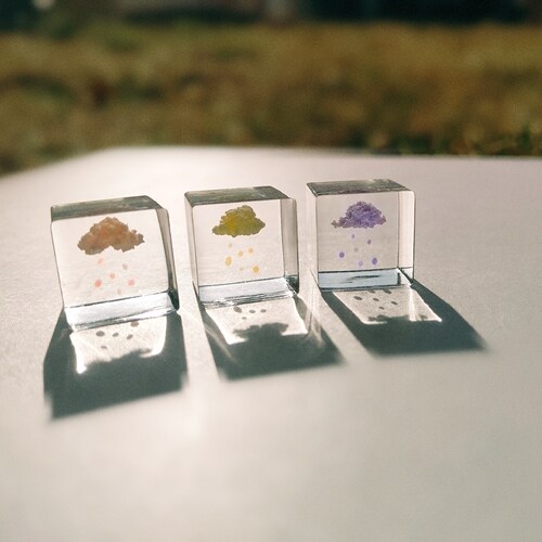 原创手工制作树脂雨滴云朵摆件