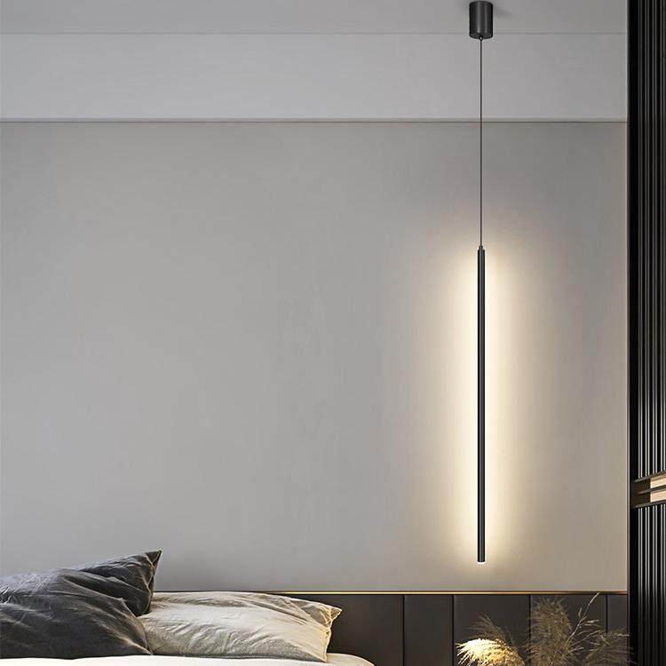 超细长线 线卧室床头吊灯北欧现代简约极简客厅电视背景墙垂线 线