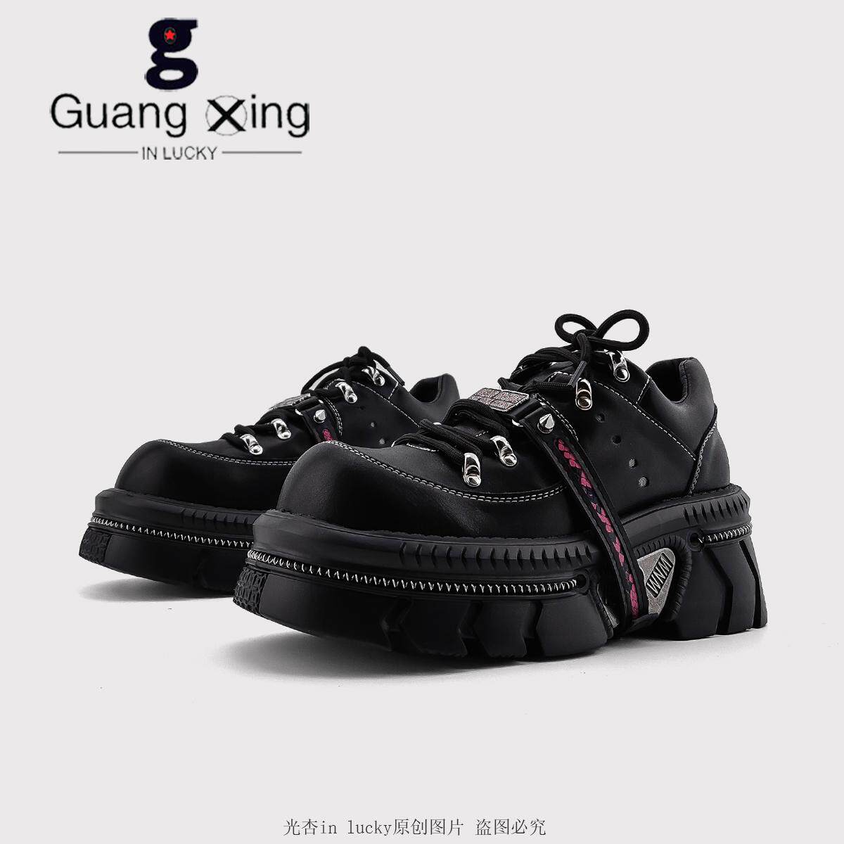 光杏原创暗黑厚底鞋女辣妹甜酷