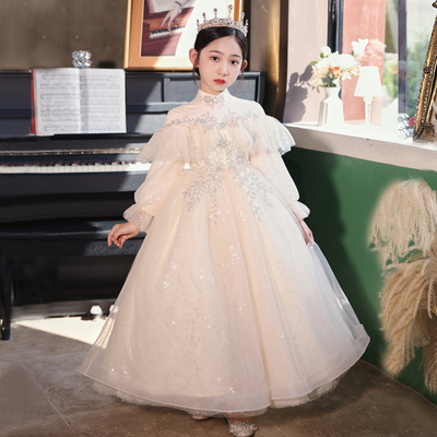 演出服女公主秋冬款高端轻奢礼服