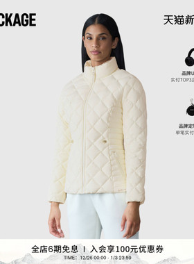 MACKAGE女士 VIK 菱形绗缝羽绒收腰夹克外套上衣 秋冬新品