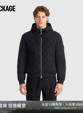 【秋冬新品】MACKAGE男士 LEROY轻量羽绒菱格绗缝飞行员夹克外套