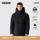 MACKAGE男士 连帽休闲保暖对比绗缝羽绒服 WERNER长款