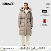 休闲长款 MACKAGE女士 ISHANI连帽立领保暖收腰经典 羽绒服外套上衣