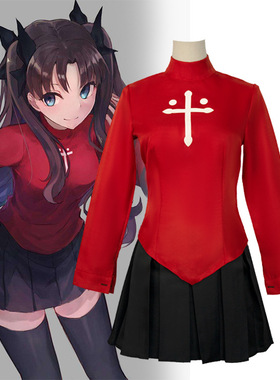 Fatestay night远坂凛cos服cosplay全套现货cosply服装女跨境