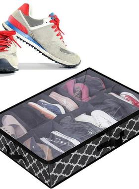 Shoe Storage Box Under Bed Sturdy Closet Container for Home