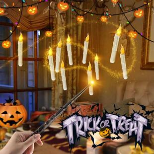 Magic Stick Candles Light UP Halloween LED Flameless Floatin