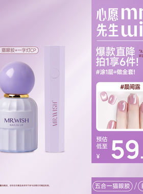 MR.WISH心愿先生五合一猫眼甲油胶2026新款爆款指甲油一步胶美甲