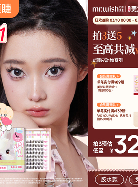 心愿先生免胶狐系犬系兔系狗狗眼浓密假睫毛胶水款自然眼睫毛女