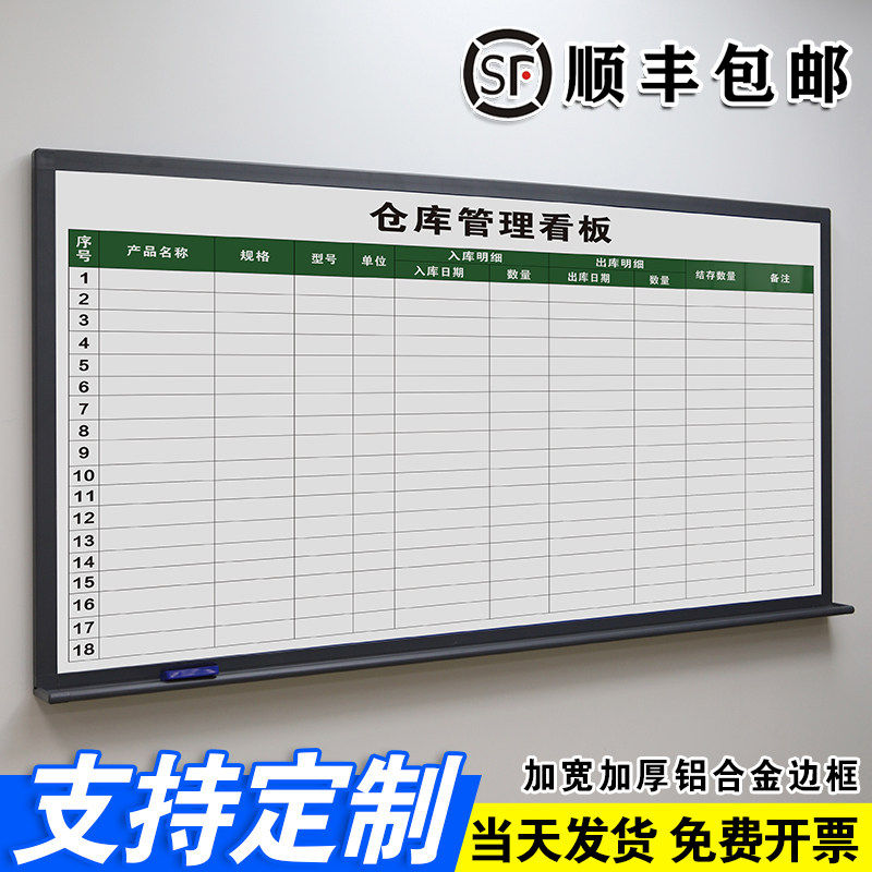 加宽加厚铝合金边框挂式白板