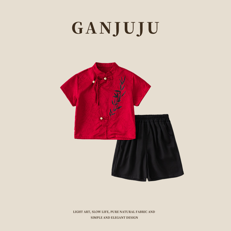 男童汉服夏款2025新款儿童男孩夏季国风唐装新中式古风汉服套装,童装/婴儿装/亲子装,汉服,淘宝优惠券,粉丝福利购,淘宝优惠卷