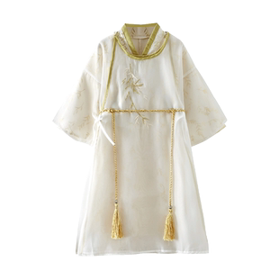 男童汉服夏季薄款中国风夏装儿童古装唐装宝宝周岁礼服新中式套装